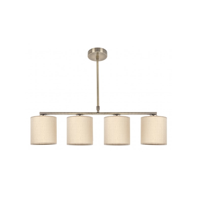 Lámpara San Miguel cuero 4xE14 Fabrilamp